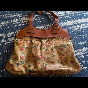 Patricia Nash floral leather shoulder bag